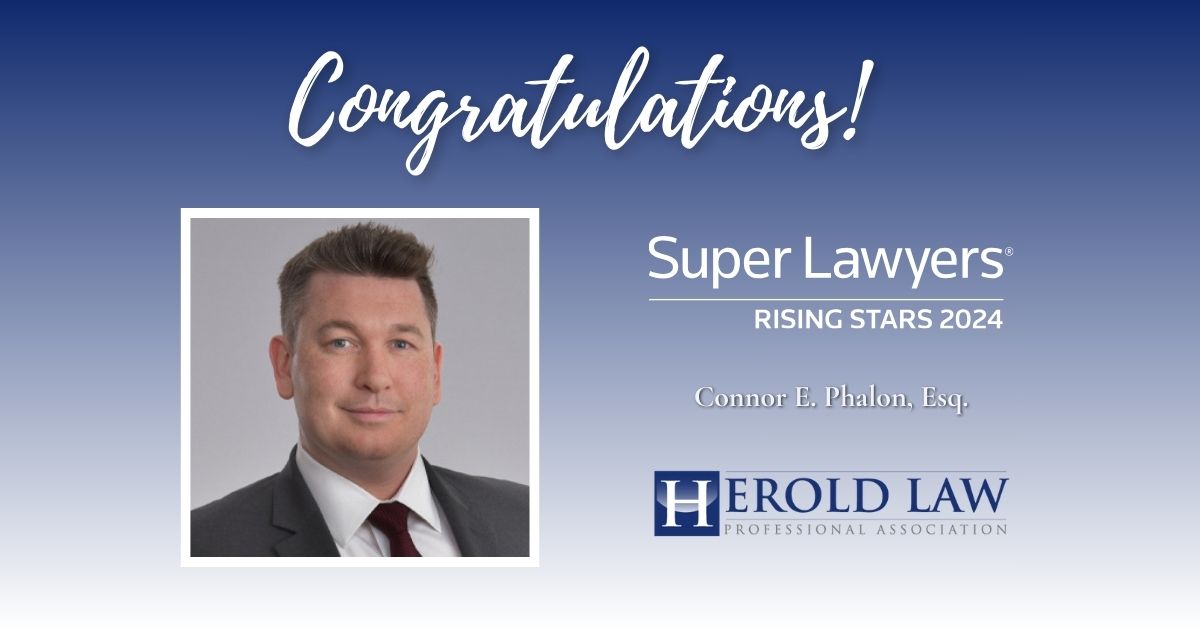 Attorney Connor E. Phalon, Esq. selected to the 2024 New Jersey Super Lawyers Rising Stars list