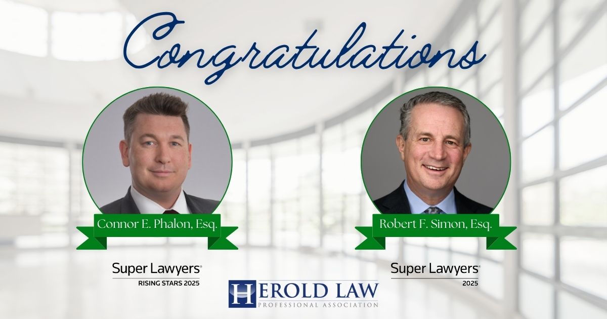 Connor E. Phalon and Robert F. Simon selected to the 2025 New Jersey Super Lawyers and Rising Stars lists